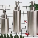 Distributeur de savon liquide, bouteille de Gel en acier inoxydable 304, pompe à Lotion, savon pour les mains, cuisine, salle de bains, 250ml/350ml/550ml