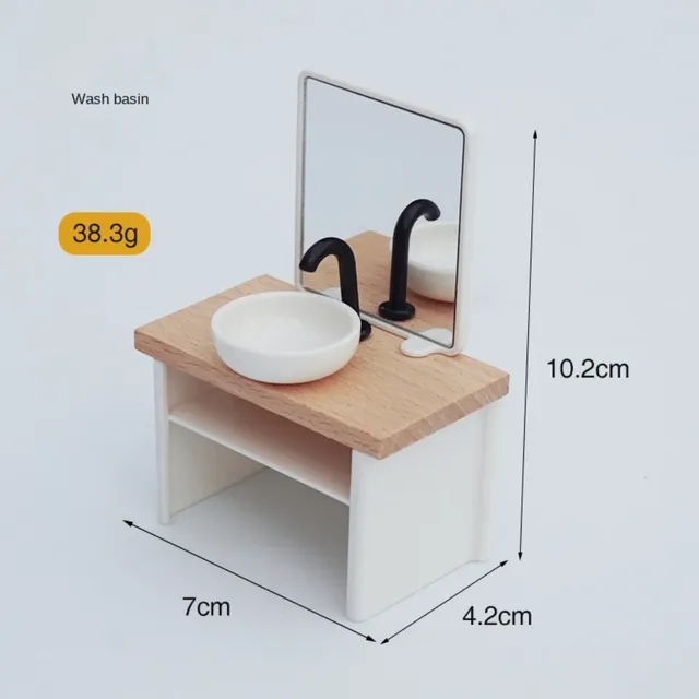 1:12 maison de poupée Simulation salle de bain jouet… – vue 4