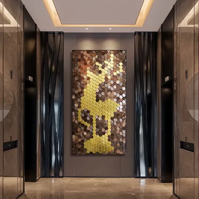 Panneau Mural 3D en Bois Exquis – vue 2