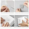 Lot trois paniers rangement muraux plastique rigide… – vue 6