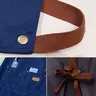 Tablier cuisine imperméable toile polyester noire genou… – vue 5