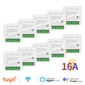 MANHOT Wifi 16A interrupteur d’éclairage intelligent bricolage commutateurs Module relais prend en charge la commande vocale bidirectionnelle avec Tuya vie intelligente Alexa Google Home MANHOT Wifi 16A interrupteur d’éclairage intelligent bricolage commutateurs Module relais prend en charge la commande vocale bidirectionnelle avec Tuya vie intelligente Alexa Google Home