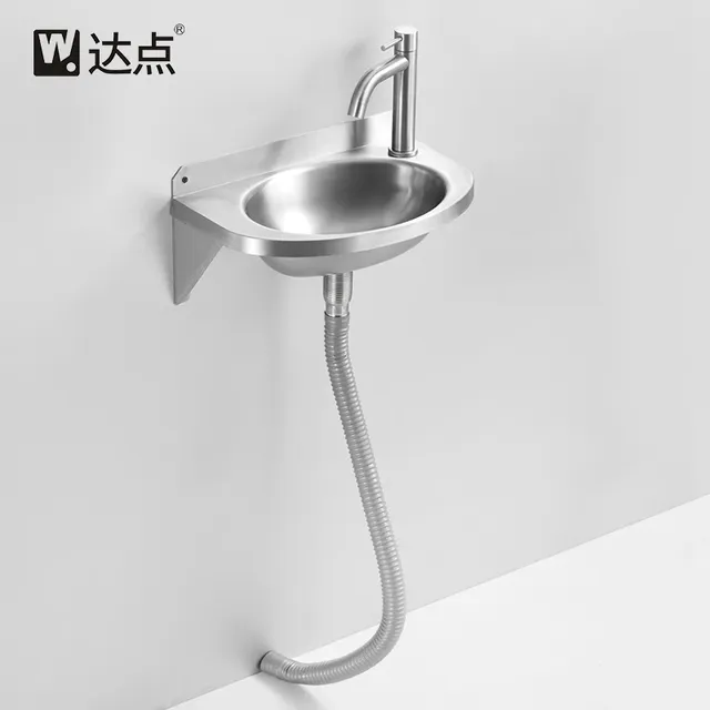 Lavabo mural inoxydable304 épais acier cadre charge… – vue 3