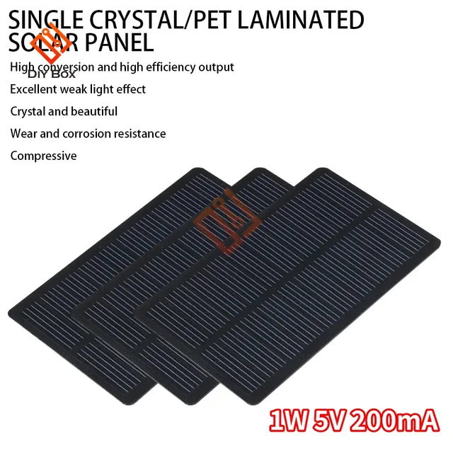Panneau solaire électronique 1W 5V