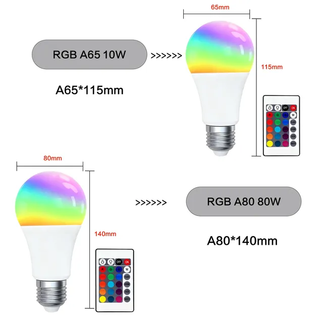 20/10/5/1 pièces 30W 10W RGB LED ampoule lampe AC220V… – vue 6