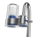 Filtre purificateur d&rsquo;eau du robinet avec noyau en céramique lavable longue durée pour robinet de cuisine comprend 2 filtres de remplacement et aérateur