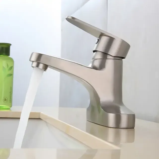 Robinet de salle de bains brossé en acier inoxydable 304 – vue 4
