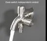 Robinet de toilette mural rotatif multifonctionnel en… – vue 5
