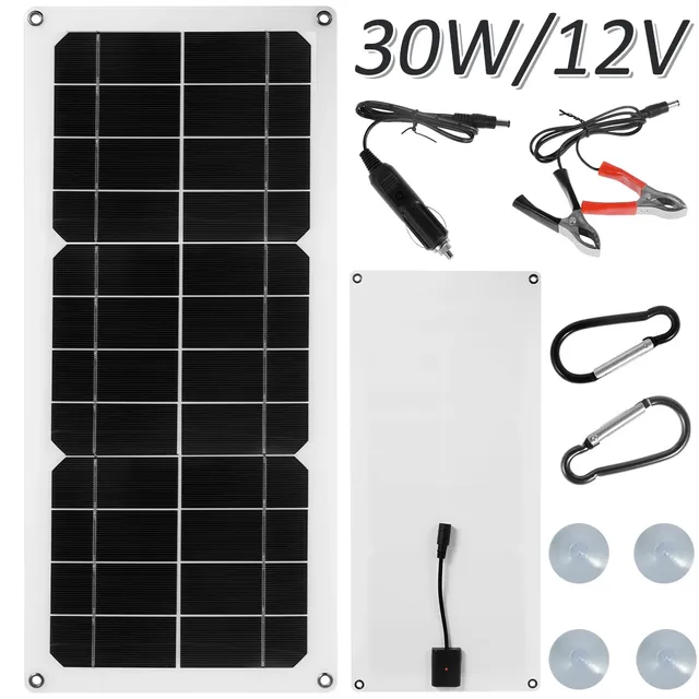 Kit de panneau solaire portable étanche avec port USB