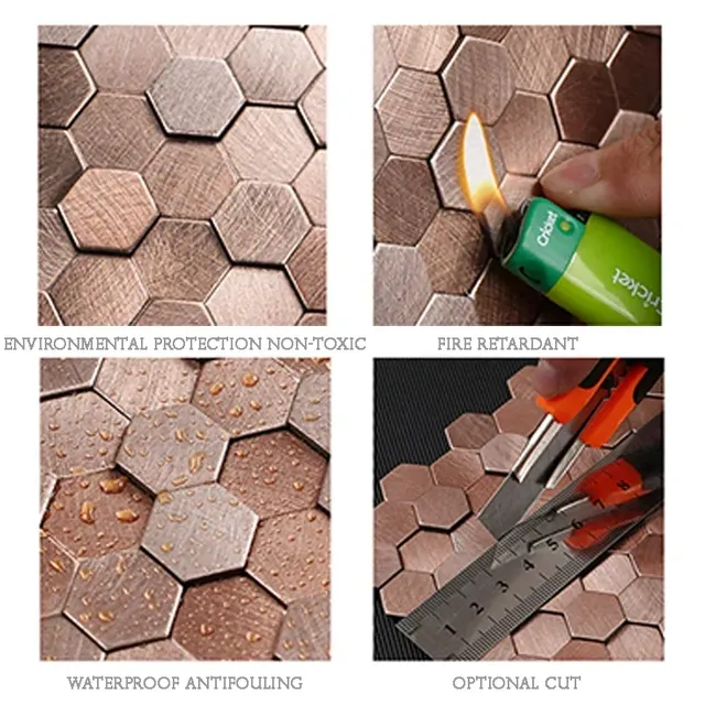 Autocollants muraux décoratifs en mosaïque – vue 3