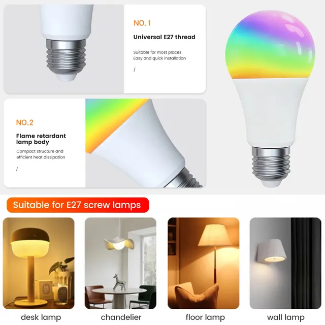 20/10/5/1 pièces 30W 10W RGB LED ampoule lampe AC220V… – vue 2