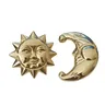 Soleil lune boutons en laiton armoire cuisine placard… – vue 3