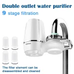 Filtre à eau pour la cuisine, filtre de douche, distillateur d&rsquo;eau pour économiser l&rsquo;eau, supporter ficateur d&rsquo;eau, barrière