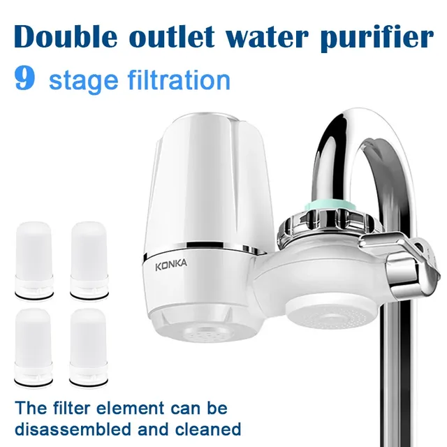 Filtre eau robinet double sortie neuf étapes filtration…
