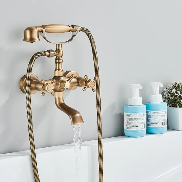 Ensemble de robinets de baignoire-douche rétro Antique… – vue 3