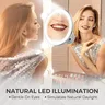 Miroir de vanité grossissant 10x avec lumières – vue 5