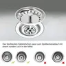 Bouchon crépine évier acier inoxydable poli miroir épais… – vue 3