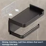 Porte papier hygiénique mural support téléphone sans… – vue 5