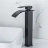 Robinet de lavabo en acier inoxydable noir – vue 3