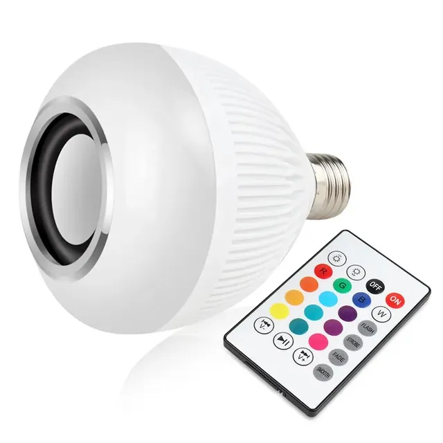 Ampoule LED RGB E27 12W enceinte Bluetooth multicolore… – vue 6