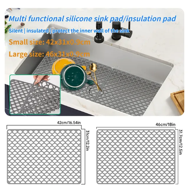 Coussin de protection en Silicone pour fond d'évier