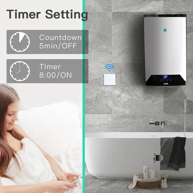 Commutateur de chauffe-eau intelligent avec écran tactile – vue 4