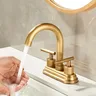 Robinet de lavabo de salle de bains en laiton Antique… – vue 3