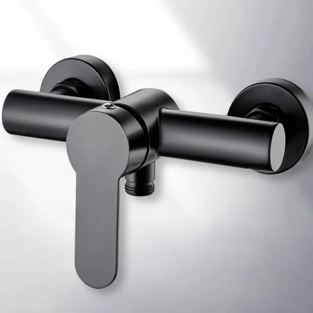 Robinet de douche de salle de bains noir G1/2 pouces – vue 2
