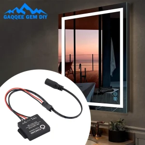 Interrupteur tactile LED, variateur à Induction, pour salle de bains, lumières de miroir, interrupteur de commande de gradation, pavé tactile Interrupteur tactile LED, variateur à Induction, pour salle de bains, lumières de miroir, interrupteur de commande de gradation, pavé tactile