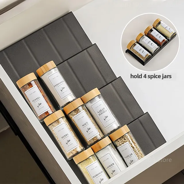 Tiroir porte-épices pour cuisine 4 couches support à… – vue 2