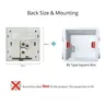 Panneau de verre mur interrupteur central LED rétro… – vue 4