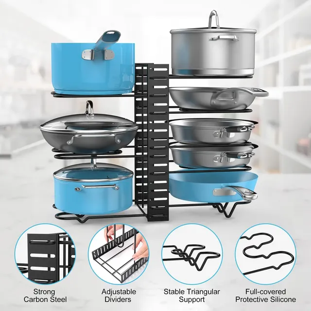 Organisateur de support de casseroles sous armoire – vue 4