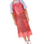 Tablier de cuisine imperméable en PVC Transparent, 1 pièce, résistant à l&rsquo;huile, sans manches, pour économiser tout pour Restaurant, usine, cantine, usage domestique, rouge