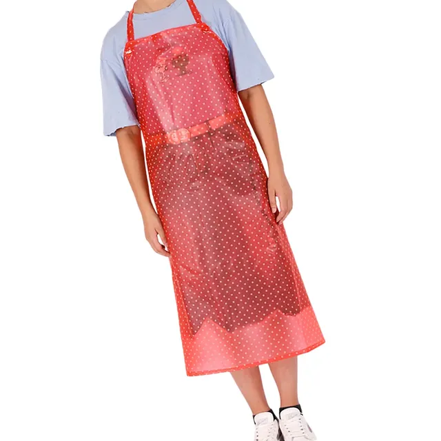 Tablier de cuisine imperméable en PVC Transparent