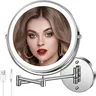 Miroir de maquillage mural pour salle de bain
