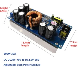 Alimentation abati eur CC haute puissance 800W sortie 30A sions constantes courant constant sorties ajustables module DC20V-70V Alimentation abati eur CC haute puissance 800W sortie 30A sions constantes courant constant sorties ajustables module DC20V-70V