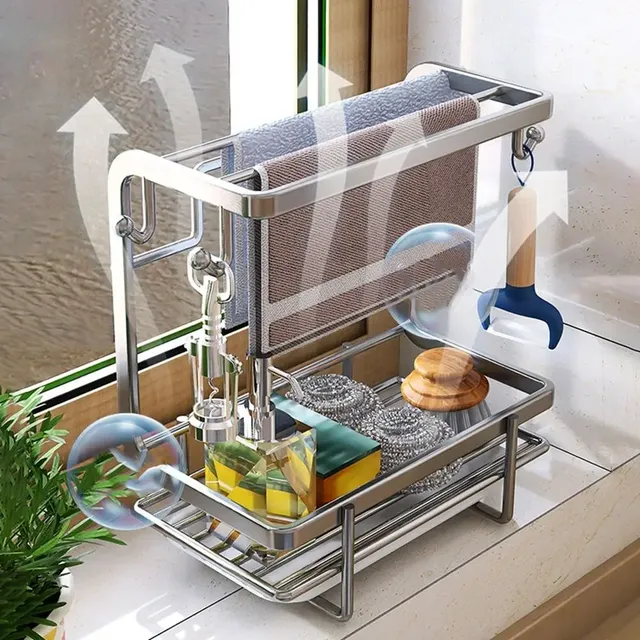 Support de rangement de cuisine en acier au carbone – vue 4