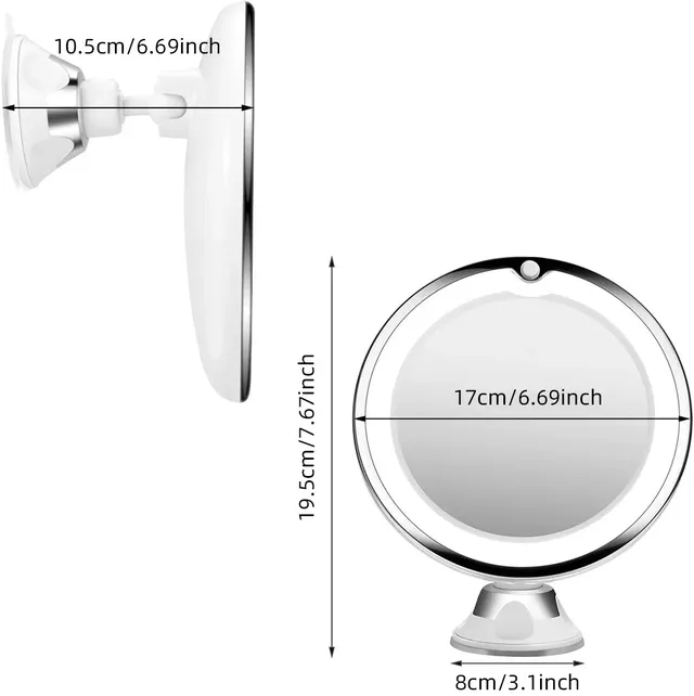 Miroir cosmétique grossissant 10X – vue 4