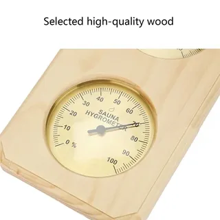 Thermomètre sauna bois hygrothermographe mural analogique celsius…