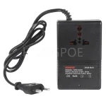 Convertisseur tension voyage 300W abaisseur 220240V 100120V autotransformateur toroïdal cuivre pur prise universelle compacte noire ABS certifié RoHS CE