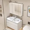 Évier blanc armoire De salle De bain lumière Led… – vue 5