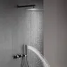 Système de douche mural en laiton gris pistolet de luxe – vue 3