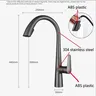 Robinet de cuisine chaud et froid extractible en acier… – vue 7