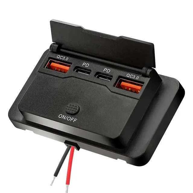 Adaptateur de prise de chargeur de voiture avec… – vue 3