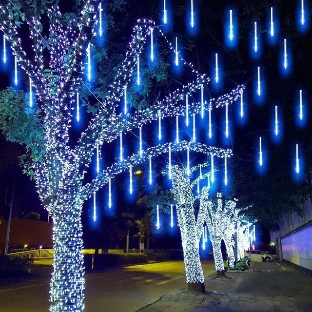 Guirlande lumineuse LED en forme de pluie de météores – vue 5