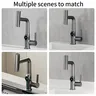 Mitigeur lavabo monotrou cascade contemporain bec coudé… – vue 5