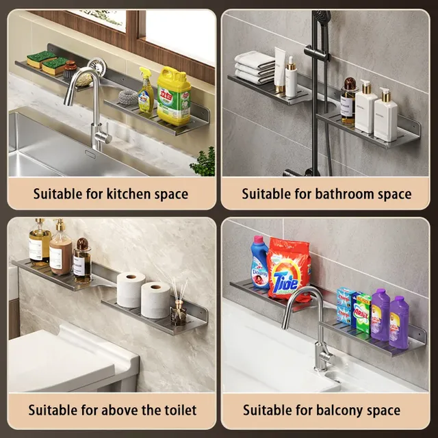Support mural en forme de U pour salle de bain – vue 3
