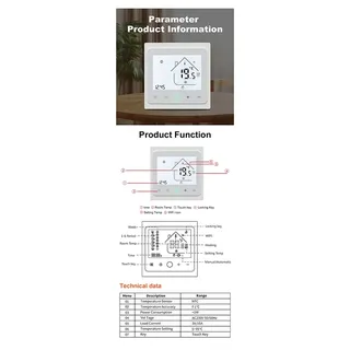 Y51A-16A Tuya Wifi intelligent Thermostat eau électrique chaud…