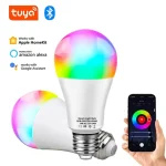Tuya – ampoule LED intelligente, WiFi, Bluetooth, lumière intelligente RGB, variable, 220V, avec Alexa Google Assisatnt, commande vocale, application de synchronisation