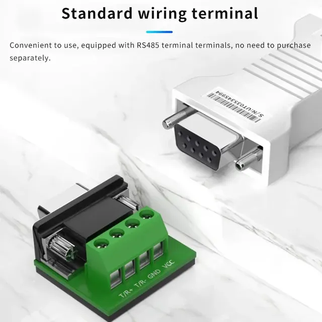 Convertisseur série RS232 RS485 industriel passif… – vue 6